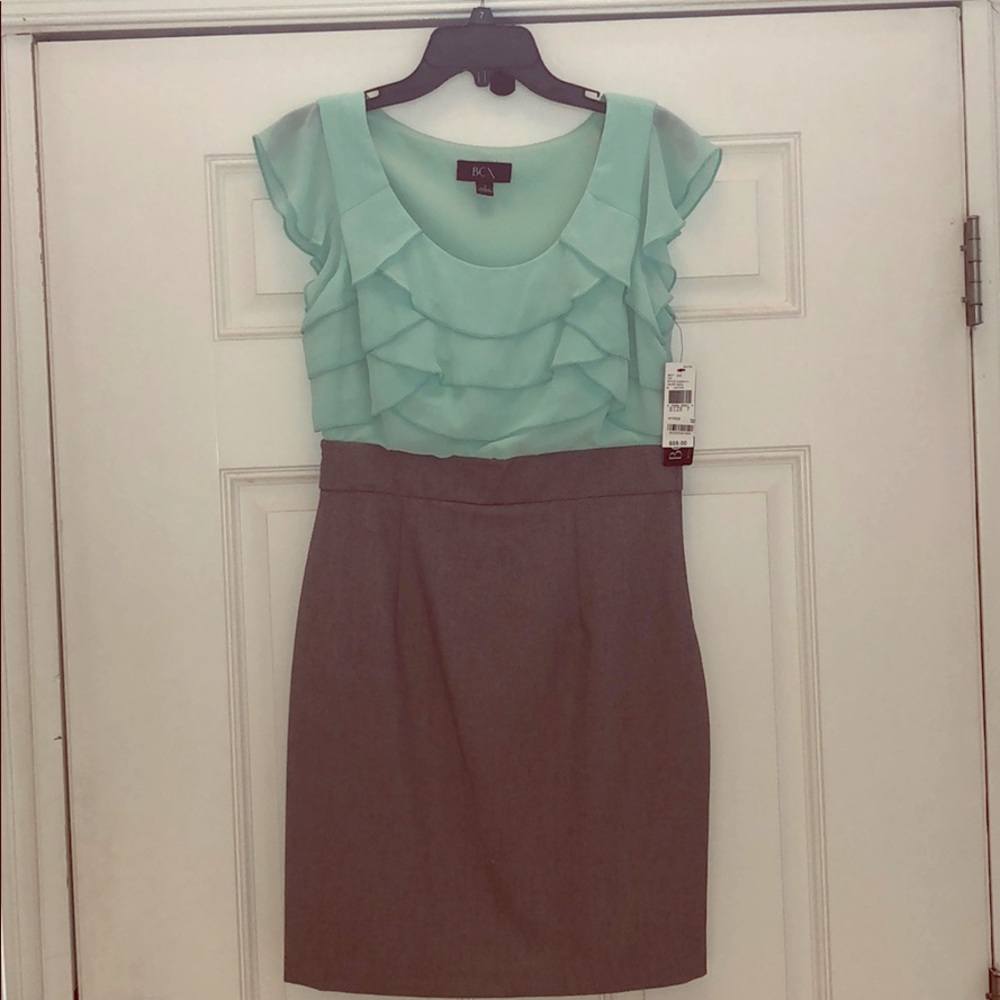 Teal and gray dress. NWT!